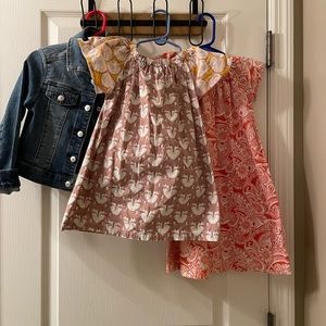 Boutique dresses size 4t with adorable jean jacket